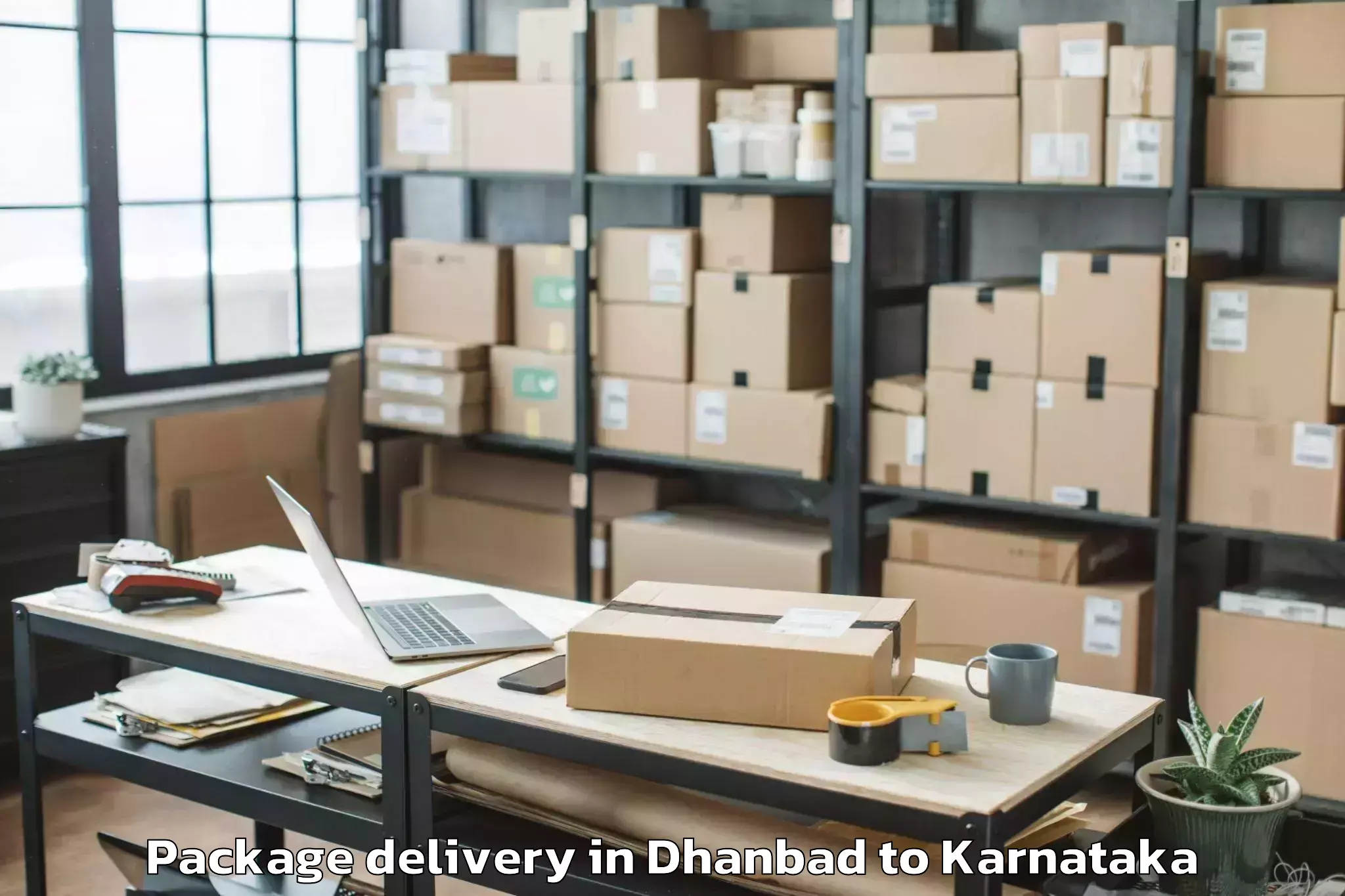 Professional Dhanbad to Hirebettu Package Delivery